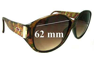 Christian Dior 2497 Replacement Lenses 62mm wide 