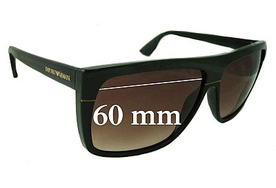 Emporio Armani EA9605/S Replacement Lenses 60mm wide 