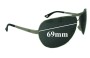 Sunglass Fix Replacement Lenses for Emporio Armani EA9367/S - 69mm Wide 