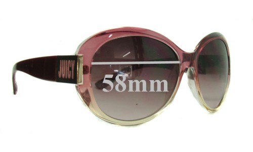Sunglass Fix Lentilles de Remplacement pour Juicy Couture Atlanta/S - 58mm Wide 