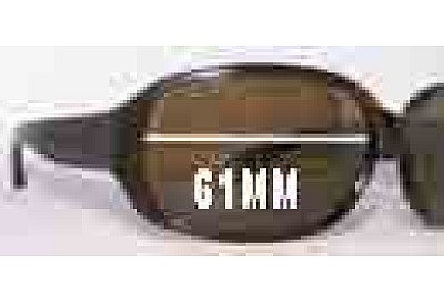 Marc by Marc Jacobs MMJ 007/P/S Replacement Lenses 61mm wide 