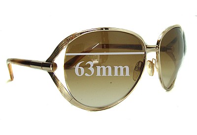 Tom Ford Savannah TF41 Lentilles de Remplacement 63mm wide 