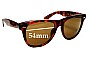 Sunglass Fix Lentilles de Remplacement pour American Optical 2T - 54mm Wide 