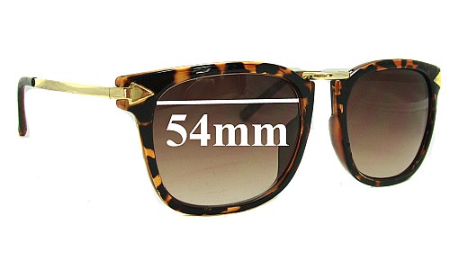 Sunglass Fix Replacement Lenses for Arrow Decoration 8759 - 54mm Wide 