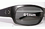 Sunglass Fix Replacement Lenses for Bill Bass Delon - 61mm Wide 