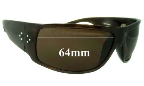 Sunglass Fix Lentes de Repuesto para Blinde Unknown Model - 64mm Wide 
