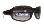 Sunglass Fix Replacement Lenses for Blinde Panicked - 63mm Wide 