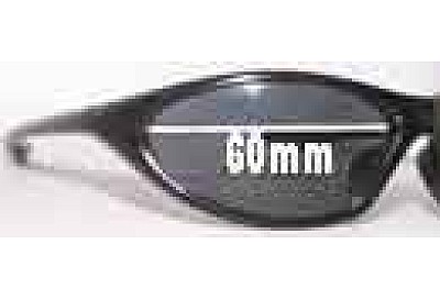 Blue V  Unknown Replacement Lenses 60mm wide 