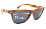 Sunglass Fix Lentes de Repuesto para Bolle 431 - 55mm Wide 