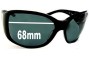 Sunglass Fix Lentilles de Remplacement pour Dolce & Gabbana DG3003 - 68mm Wide 