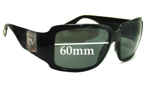 Sunglass Fix Lentilles de Remplacement pour Fendi FS 500 - 60mm Wide 