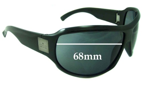 Sunglass Fix Replacement Lenses for Gucci Unknown Model - 68mm Wide 
