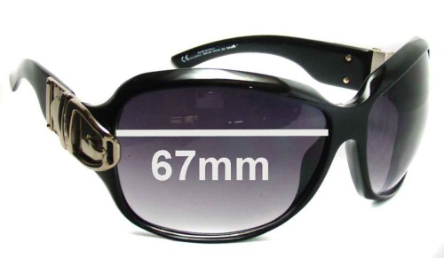 Sunglass Fix Replacement Lenses for Gucci GG2591 - 67mm Wide 