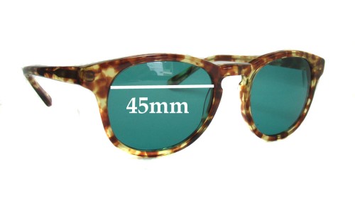 Sunglass Fix Replacement Lenses for Han  Kjobenhavn Timeless - 45mm Wide 