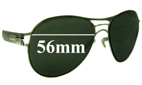 Sunglass Fix Lentes de Repuesto para IC! Berlin Roger - 56mm Wide Sunglass Fix Lentes de Repuesto para IC! Berlin Roger - 56mm Wide