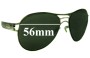 Sunglass Fix Lentes de Repuesto para IC! Berlin Roger - 56mm Wide 
