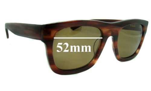 Sunglass Fix Replacement Lenses for Ksubi Ksubi Al Nair - 52mm Wide 