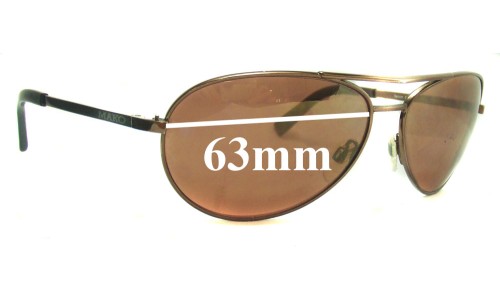 Sunglass Fix Lentes de Repuesto para Mako Venom 9489 - 63mm Wide 