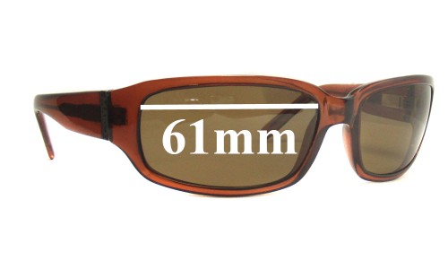 Sunglass Fix Replacement Lenses for Mako 9508 - 61mm Wide 