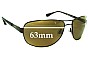 Sunglass Fix Ersatzgläser für Maui Jim MJ253 Sand Island - 63mm Wide 