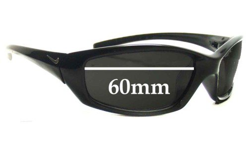 Sunglass Fix Replacement Lenses for Nike EV0128 GDO Square - 60mm Wide 