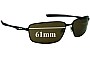 Sunglass Fix Lentes de Repuesto para Oakley Splinter OO4037 - 61mm Wide 