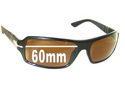 Persol 2840-S Replacement Lenses 60mm wide 
