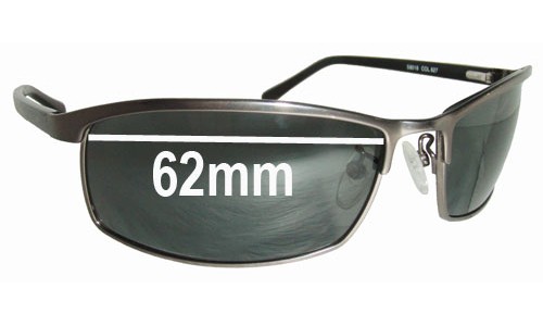 Sunglass Fix Replacement Lenses for Police S8018 - 62mm Wide 