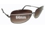 Sunglass Fix Lentes de Repuesto para Police S8467J - 64mm Wide 