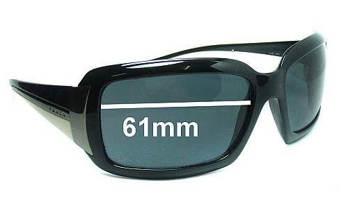 Prada SPR01H & PR01HS Ersatzlinsen 61mm wide 