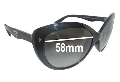 Prada SPR21N Lentilles de Remplacement 58mm wide 