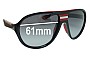 Sunglass Fix Lentes de Repuesto para Prada SPS01M - 61mm Wide 