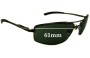 Sunglass Fix Replacement Lenses for R.M. Williams PA708 - 61mm Wide 