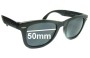 Sunglass Fix Replacement Lenses for Ray-Ban B&L W0670 Folding Wayfarer - 50mm Wide 