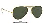 Sunglass Fix Replacement Lenses for Ray-Ban RB3025 Aviator - NOT Large Metal - 55mm Wide 