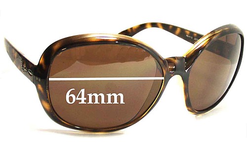 Ray Ban RB4113 Jackie Ohh III Replacement Lenses 64mm wide 