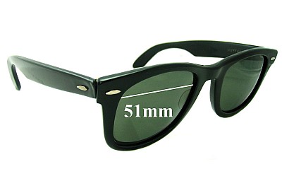 Ray-Ban B&L Wayfarer RB4105 Replacement Lenses 51mm wide 