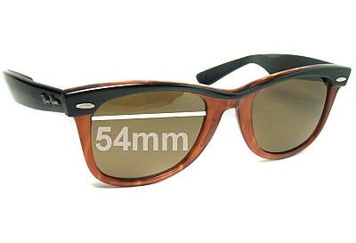 Ray-Ban B&L Wayfarer USA Replacement Lenses 54mm wide 