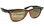 Sunglass Fix Replacement Lenses for Ray-Ban B&L Wayfarer USA - 54mm Wide 