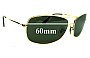 Sunglass Fix Replacement Lenses for Ray-Ban RB3322 - 60mm Wide 