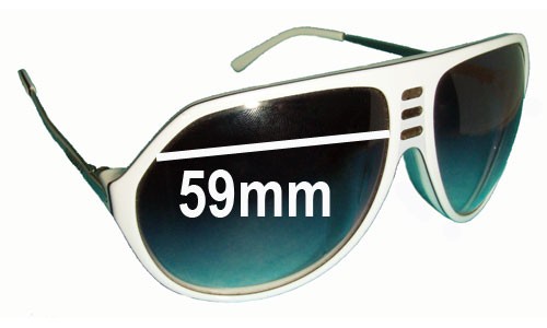 Sunglass Fix Lentes de Repuesto para Sabre Crue - 59mm Wide 