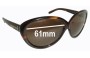 Sunglass Fix Replacement Lenses for Tom Ford Anabelle TF168 - 61mm Wide 