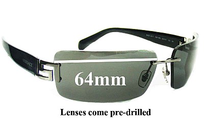 Versace MOD 2017 Replacement Lenses 64mm wide 