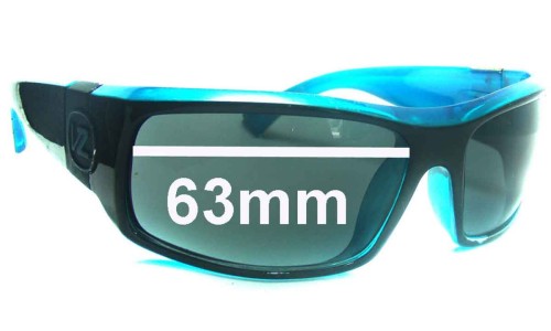 Sunglass Fix Replacement Lenses for Von Zipper Kickstand Older - 63mm Wide 