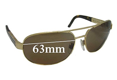 Burberry B 3039 Replacement Lenses 63mm wide 