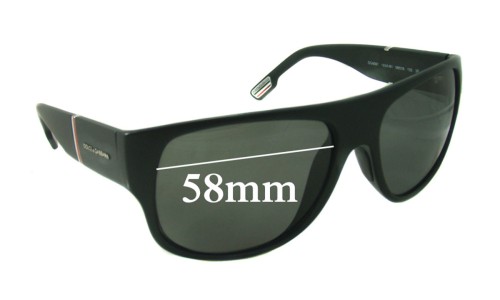 Sunglass Fix Replacement Lenses for Dolce & Gabbana DG6061 - 58mm Wide 