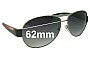 Sunglass Fix Replacement Lenses for Prada SPS51L & PS51LS - 62mm Wide 