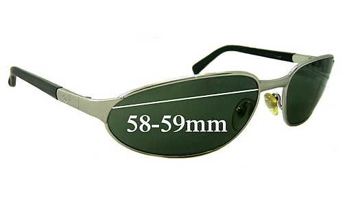 Sunglass Fix Replacement Lenses for Ray-Ban RB3107 - 59mm Wide 