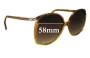 Sunglass Fix Replacement Lenses for Christian Dior 2104 - 58mm Wide 