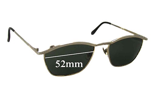 Sunglass Fix Replacement Lenses for Cara Nova T8298 - 52mm Wide 